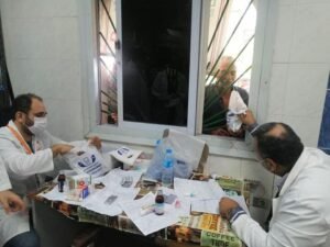 توقيع الكشف الطبى بالمجان على١٦٤٢ مواطن بزعاترة دمياط